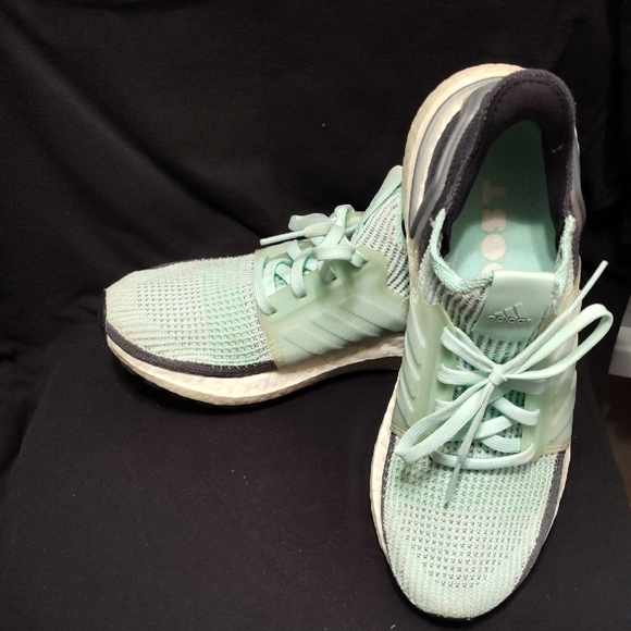 Adidas Women's Mint and Gray Sneakers - Picture 5 of 6